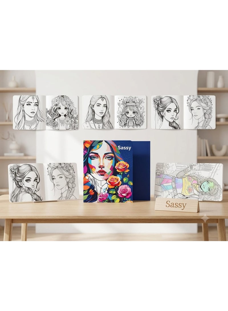 ماندالا كتيب ماندالا (مانديلا) برنسيس Princess (Mandala Princess Coloring Book) الترند للعلاج بالفن والاسترخاء وتنمية الإبداع والتركيز والتأمل وتخفيف التوتر - عالم الأميرات الساحر والجمال الخيالي وتفريغ الطاقة - 24 لوحة فنية (12 ورقة وش وضهر) لعلاج التوتر والقلق والتفكير الزائد Art Therapy Mindfulness Activity Booklet - مقاس 23×24 سم - تنبيه هام: لون وتصميم الغلاف الخارجي قد يختلف حسب الدفعة المتاحة مع ثبات المحتوى الداخلي الأصلي بالكامل والفرق في لون الغلاف فقط - Image 3