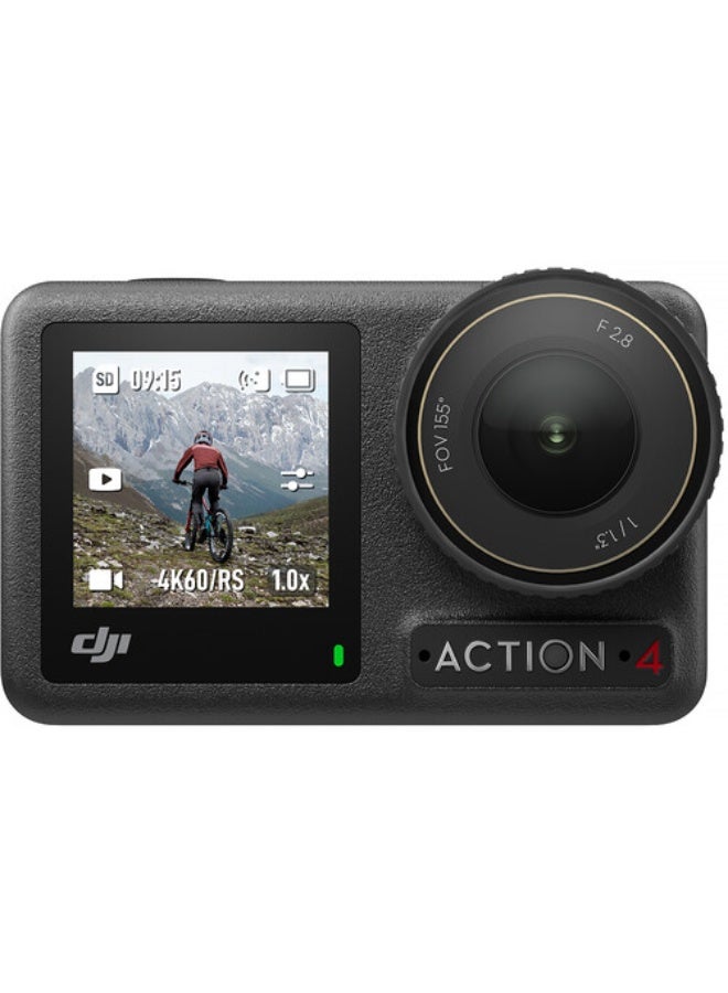 Osmo Action 4 Standard Combo | 4K 120fps Waterproof Action Camera | 1/1.3" CMOS Sensor | 10-bit D-Log M | 155° Ultra-Wide | HorizonSteady | Dual Touchscreens - Image 1