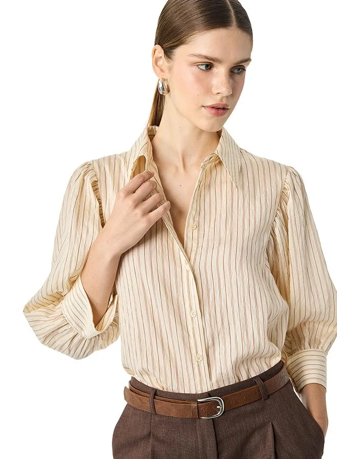 Koton Striped Poplin Shirt
