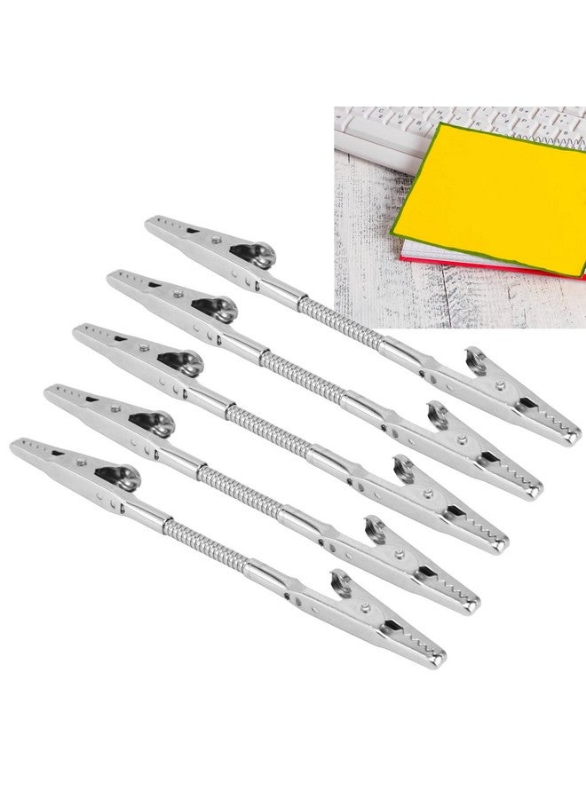 GLOGLOW Double Head Alligator Clip, Bendable Double Head Memo Clip Metal Strong Clip Photo Holder For Crafts Diy Card Photoclip Photo Holders - Image 4