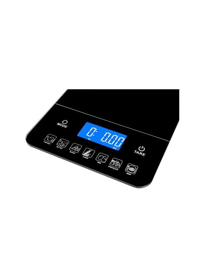 Ozeri ميزان مطبخ رقمي ZK19 Touch III بسعة 10 كجم مع عداد السعرات الحرارية، 22 رطلاً، أسود - Image 3