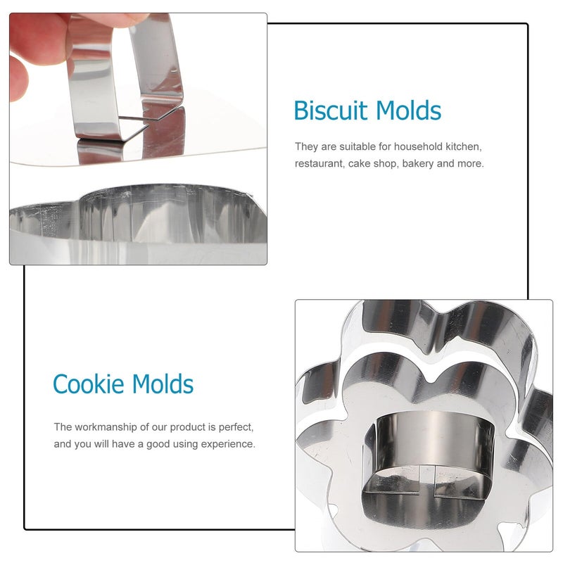 3 Piece Heart Flower Triangle Cookie Cutters Set Baking Accessories Easy Demould Kitchen Supplies - Image 4