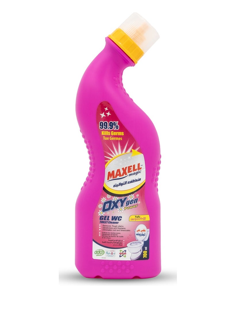 Maxell Magic Maxell Magic Toilet Cleaner | 700ml Oxy Formula for Deep Cleaning & Disinfection Powerful Stain Removal, Rust & Limescale Eliminator, Deodorizer & Germ-Killer  - Image 1