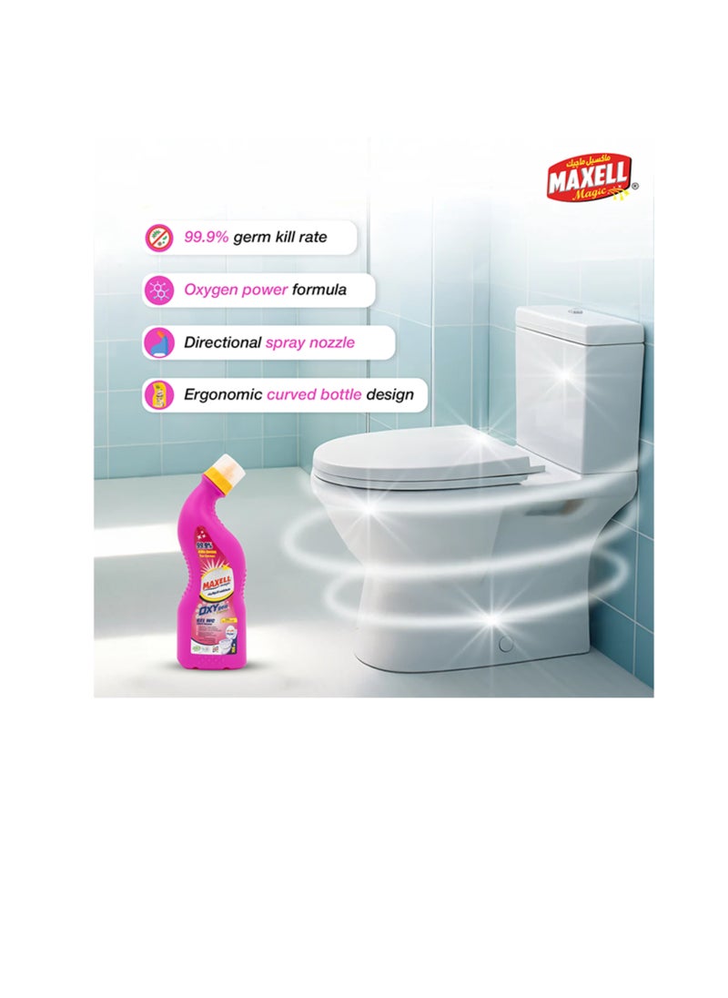 Maxell Magic Maxell Magic Toilet Cleaner | 700ml Oxy Formula for Deep Cleaning & Disinfection Powerful Stain Removal, Rust & Limescale Eliminator, Deodorizer & Germ-Killer  - Image 3