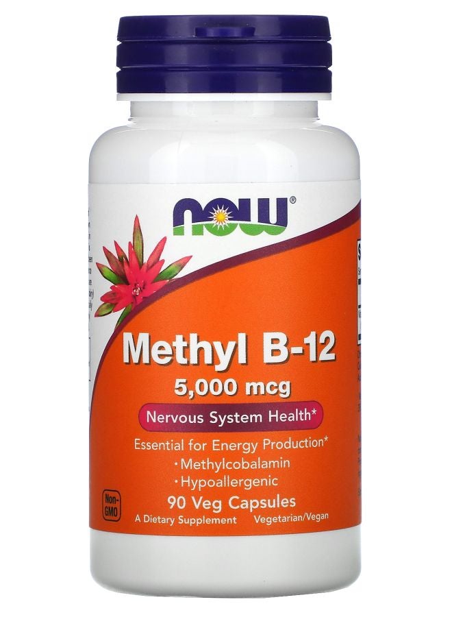 now Methyl B-12 5000 mcg 90 Veg Capsules
