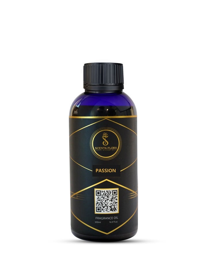 Scenta Flora PASSION - Diffuser Aroma Oil - Vibrant, Fresh, and Floral Fragrance for Scent Diffusers - Aromatherapy (500 ml) 