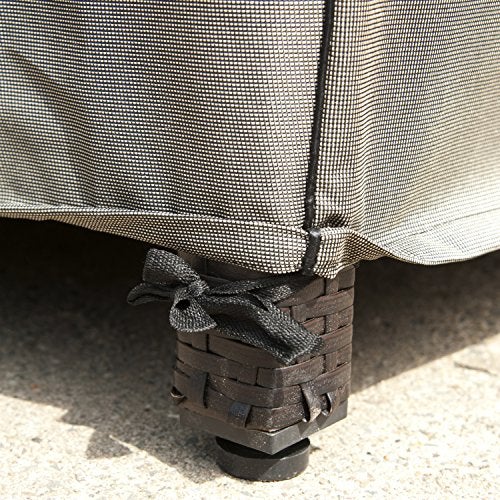 Budge P1W02PM1 English Garden Patio Chair Cover Heavy Duty and Waterproof, Large, Tan Tweed - Image 4