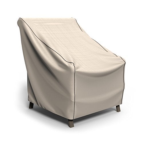 Budge P1W02PM1 English Garden Patio Chair Cover Heavy Duty and Waterproof, Large, Tan Tweed - Image 1