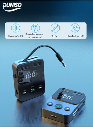 Bluetooth Receiver,Bluetooth 5.3 Car Adapter,Audio Receiver Emitter,Two modes，Plug And Play，Can Connect Two Mobile Phones Simultaneously，Apply To Mobile，Pad，TV，Audio，Headset，Speaker,55*43.3*13mm - pzsku/Z49788F17186628A35C1DZ/45/1748479310/404c9fcf-9acc-4e02-b762-76289b82988e