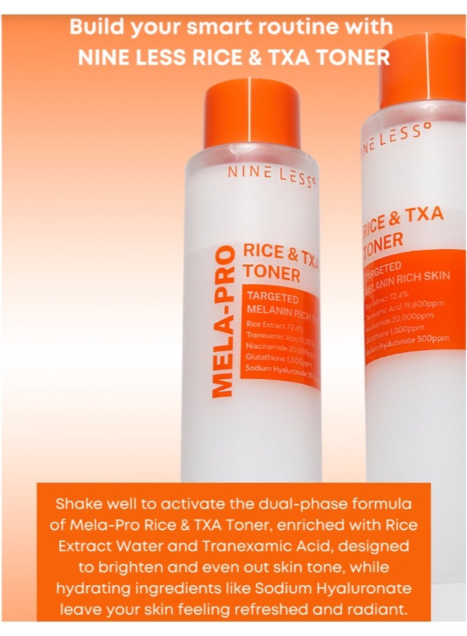 NINELESS [NINELESS] MELA-PRO Rice & TXA Toner 200ml - Image 3