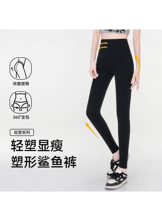 pincai Shark Pants Women'S Outerwear Autumn Winter 2025 Slimming High Waist Tummy Control Lifting Stretchy Barbie Yoga Pants Leggings - Image 2