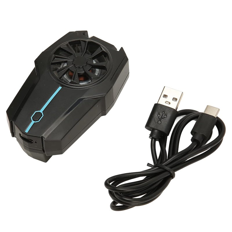 Focket Phone Cooler, 3 Gear Wind Super Silent Universal Rechargeable Phone Cooling Fan, Cell Cooler with Built-in 500mAh Battery for Live Streaming Gaming Outdoor Vlog - Image 1
