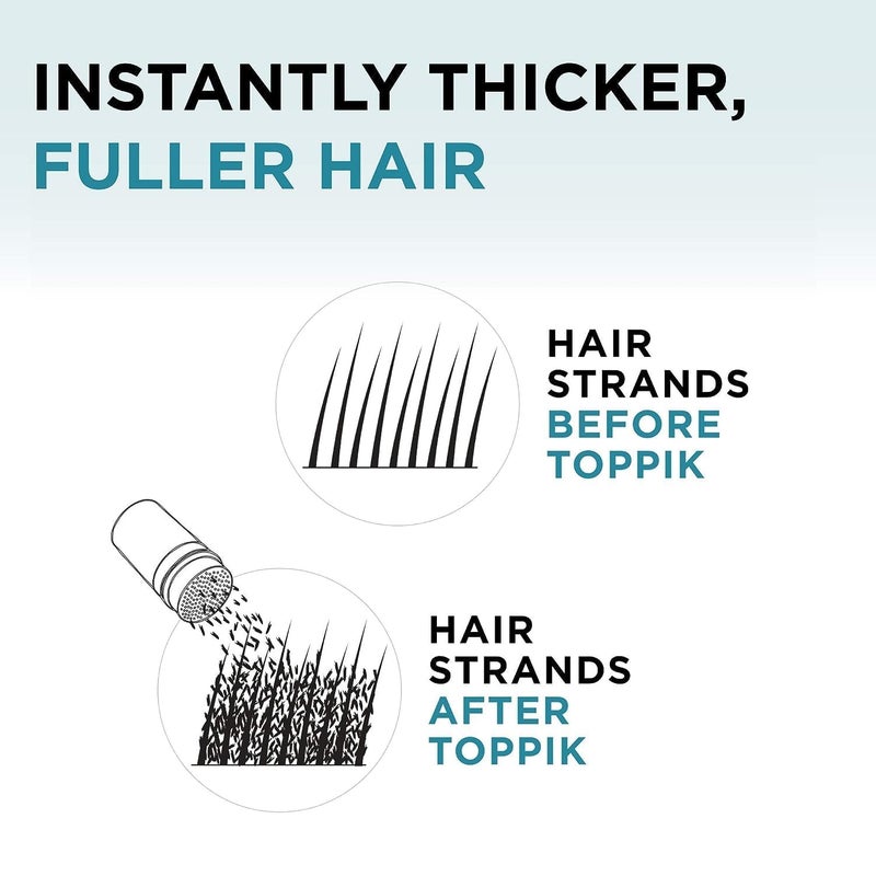 KRIPESH Natural Toppi Hair Building Fibers Black 275Gm Fibers For Thin Fine Hair Thinning Fibers For Men Women 275 Grams Toppi - Image 5
