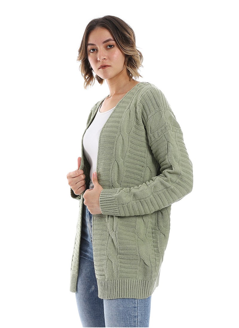 Caesar - Womens Wool Open Cardigan - Image 1