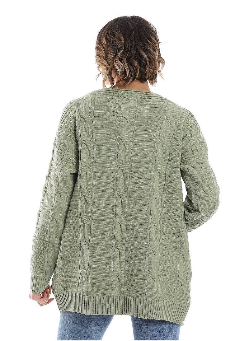 Caesar - Womens Wool Open Cardigan - Image 1
