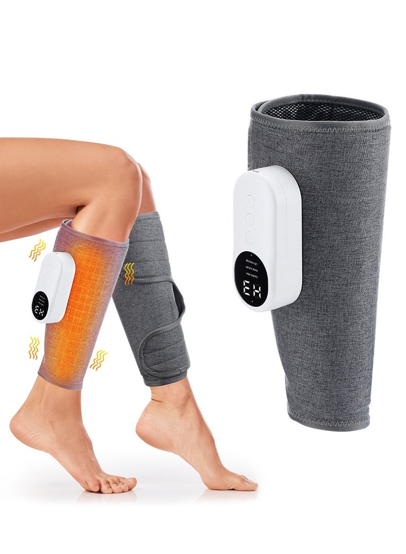 Generic Electric Leg Massager Leg Shaping Wireless Air Compression Heating Calf Massager with 3 Modes Arm Body Circulation Muscle Relaxation Varicose Veins Physiotherapy (2 pcs) - Image 1