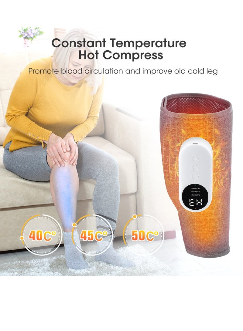 Generic Electric Leg Massager Leg Shaping Wireless Air Compression Heating Calf Massager with 3 Modes Arm Body Circulation Muscle Relaxation Varicose Veins Physiotherapy (2 pcs) - Image 5