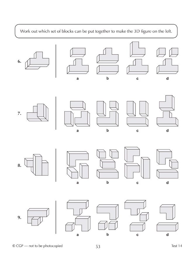 null - 11+ GL 10-Minute Tests: Non-Verbal Reasoning Spatial - Ages 10-11 Book 1 (with Online Edition) - Image 1