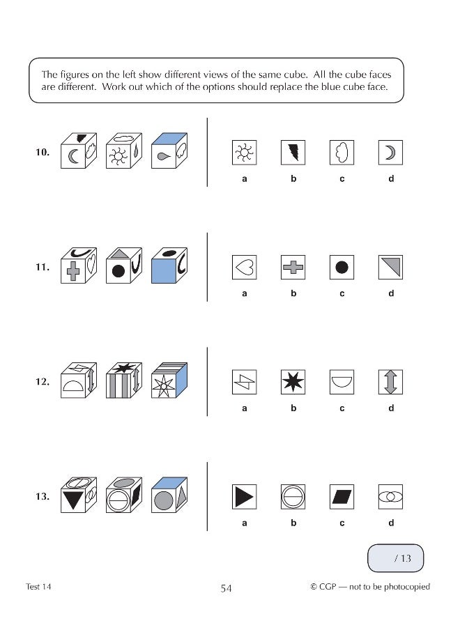 null - 11+ GL 10-Minute Tests: Non-Verbal Reasoning Spatial - Ages 10-11 Book 1 (with Online Edition) - Image 1
