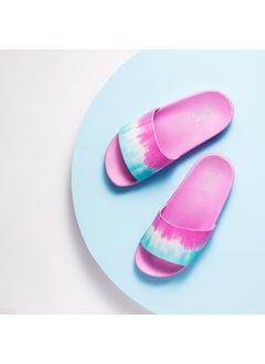 CUBS Tie Dyed Everyday Wear Eco-Friendly Pvc Slides For Girls Lightweight Easy To Wash And Anti-Slip Soles  - Image 2