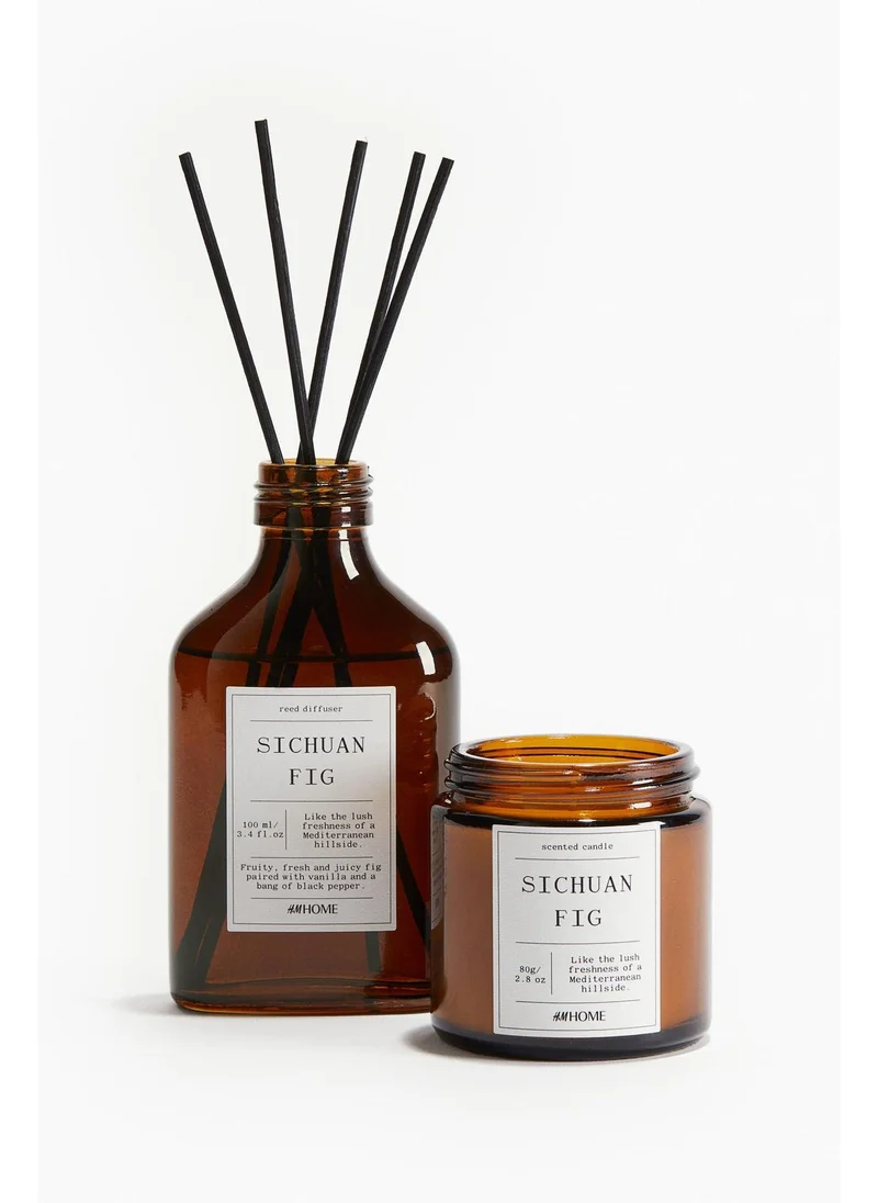 H&M Small scented candle in glass holder