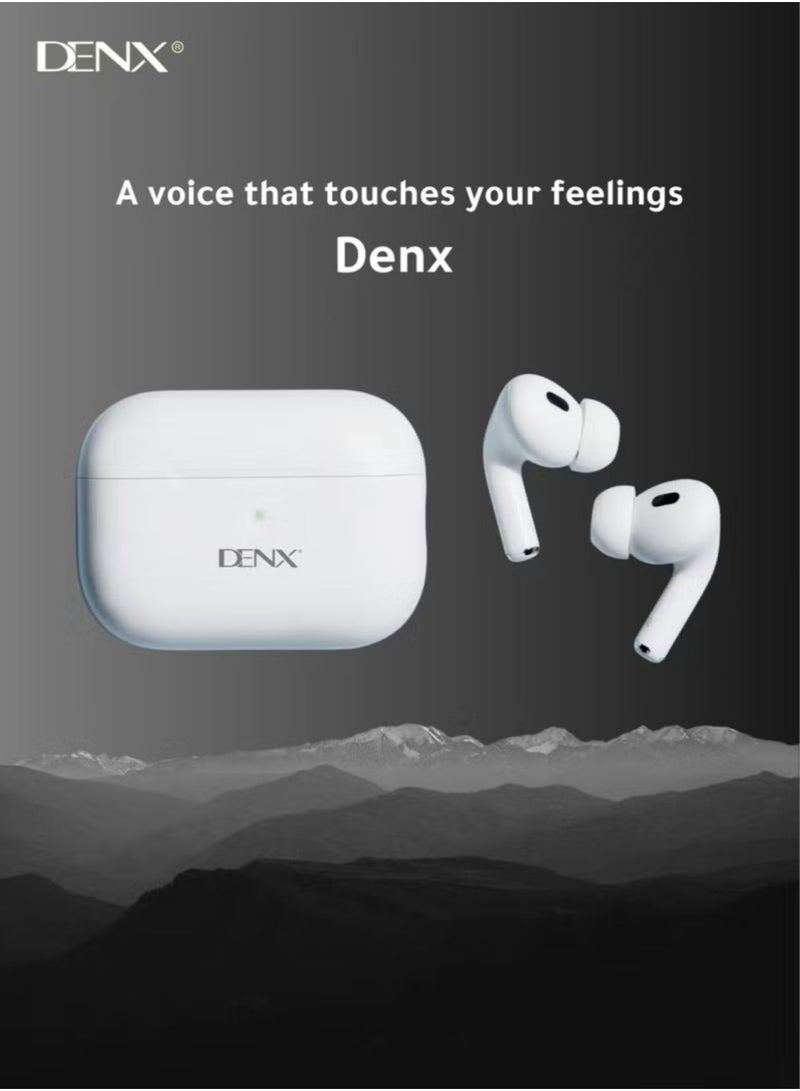 Denx DENX Wireless Earbuds – In-Ear Bluetooth V5.1 Earbuds W/ 30H Playtime, Noise Cancelling, Touch Control, Stereo Surround Sound – 5H Single Charge, IPX5 Waterproof – for iPhone, Android & More - Image 1