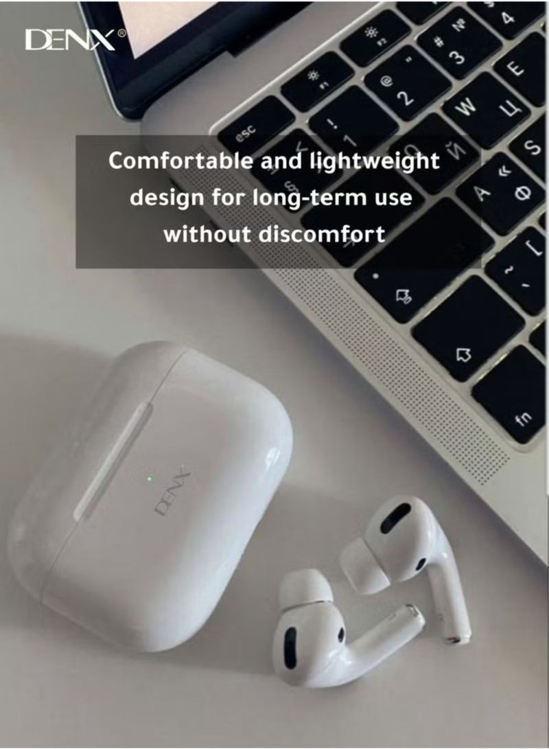 Denx DENX Wireless Earbuds – In-Ear Bluetooth V5.1 Earbuds W/ 30H Playtime, Noise Cancelling, Touch Control, Stereo Surround Sound – 5H Single Charge, IPX5 Waterproof – for iPhone, Android & More - Image 4