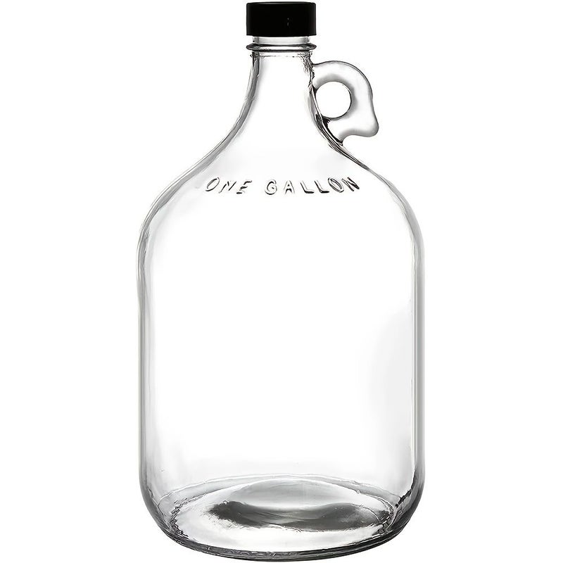 2 Pack 1 Gallon Glass Fermentation Jar With Black Lid And Airlock - Image 2