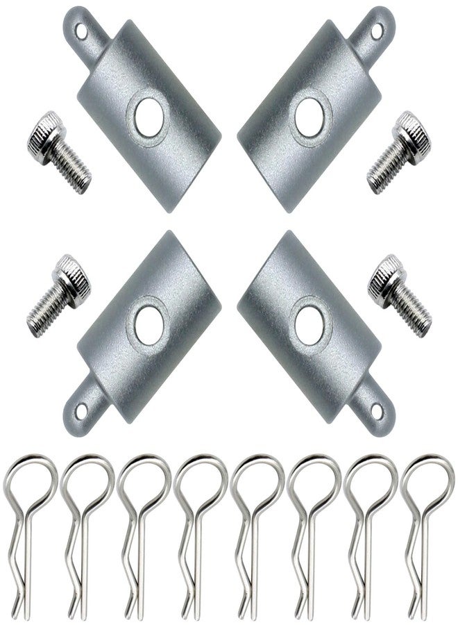 HOBOHY 4Pcs Aluminum Attaching Body Mounts for Tamiya CW01 Chassis Lunch Box Midnight Pumpkin Upgrades Parts (Titanium) - Image 3