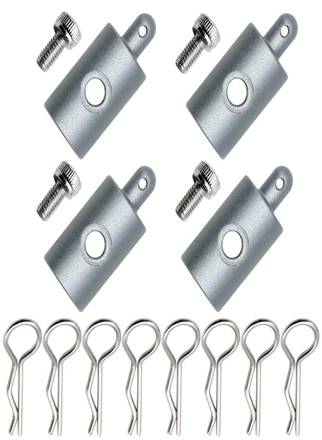 HOBOHY 4Pcs Aluminum Attaching Body Mounts for Tamiya CW01 Chassis Lunch Box Midnight Pumpkin Upgrades Parts (Titanium) - Image 1