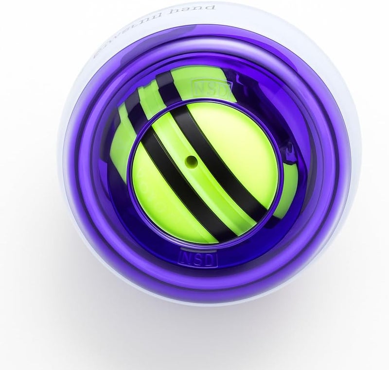 NSD Roll 'N Spin Rainbow Lit AutoStart Gyroscopic Wrist and Forearm Exerciser - Purple - Image 5