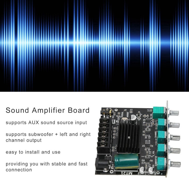 Sanpyl Digital Stereo Amplifier Board, ZK‑MT21 Bluetooth 2.1 Channel DC 12‑24V, HiFi DIY Audio Power Amp Module, for 15‑100W 4‑8Ω Speakers - Image 4