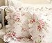 FADFAY FADFAY Shabby Pink Rose Floral Print Pillowcases Elegant Country Style Vintage Lace Ruffles Bedding Pillow Covers  - Image 2
