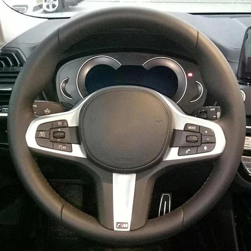 QASULER Microfiber Leather Steering Wheel Cover for BMW - Image 5