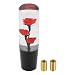 TUCKBOLD Car Shift Knob 15cm Front Shift Lever Knob Universal for Automatic and Manual Vehicle Acrylic Red with 2 Adapter 1 Set - Image 2