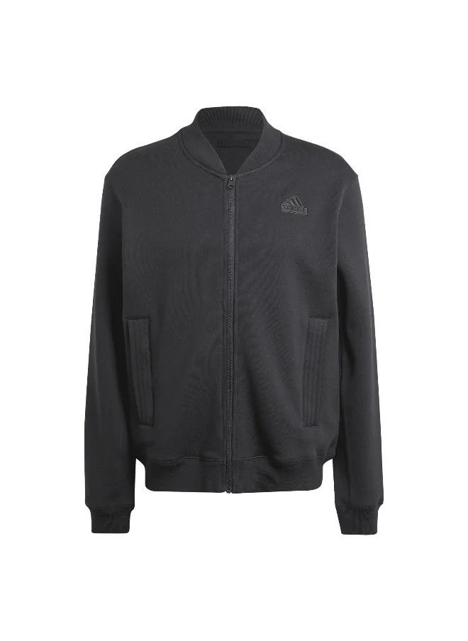 Adidas adidas M Lng Bomber Fl Black Training Sweatshirts XS