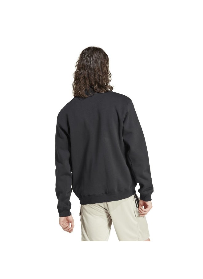 Adidas adidas M Lng Bomber Fl Black Training Sweatshirts XS  - Image 5