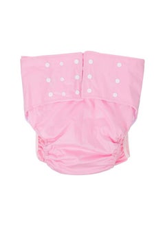 Washable Nappy Cover Diaper Pants Cotton Adult Reusable Nappy Cover Diaper Pant Cloth Incontinence Underwear for The Elderly and Disabled Pink