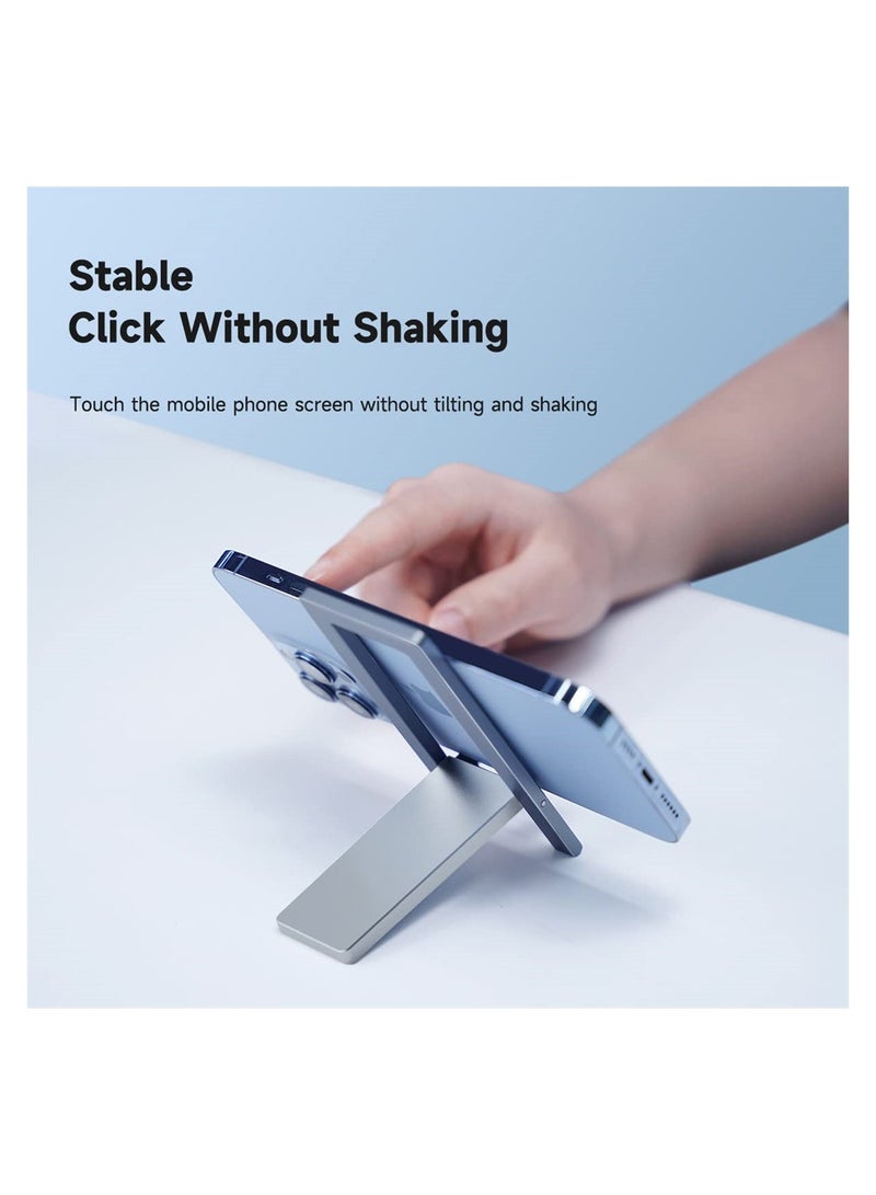 Excefore 1Pcs Portable Mobile Phone Holder Foldable Aluminum Phone Holder for iPhone 15 14 Pro Max X SE XR 8 Plus for Samsung Galaxy iPad Mini - Image 4