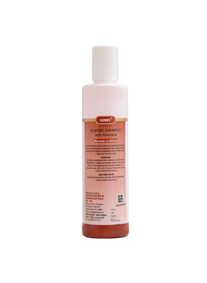 Sunny شامبو اللوز المشمس مع الألوة فيرا | يغذي الشعر وفروة الرأس، يحارب تساقط الشعر، يجعل الشعر أقوى وأكثف | يحسن صحة البصيلات، يمنح الشعر نعومة ولمعان | للنساء والرجال 250 مل (عبوة واحدة) - Image 3