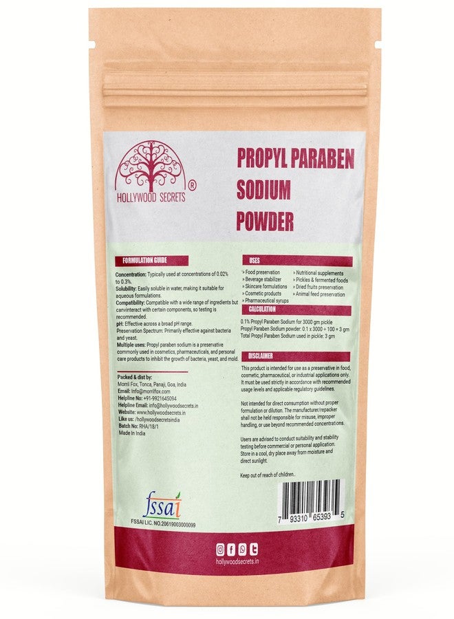Hollywood Secrets Propyl Paraben Sodium Powder 100 gm - Image 2