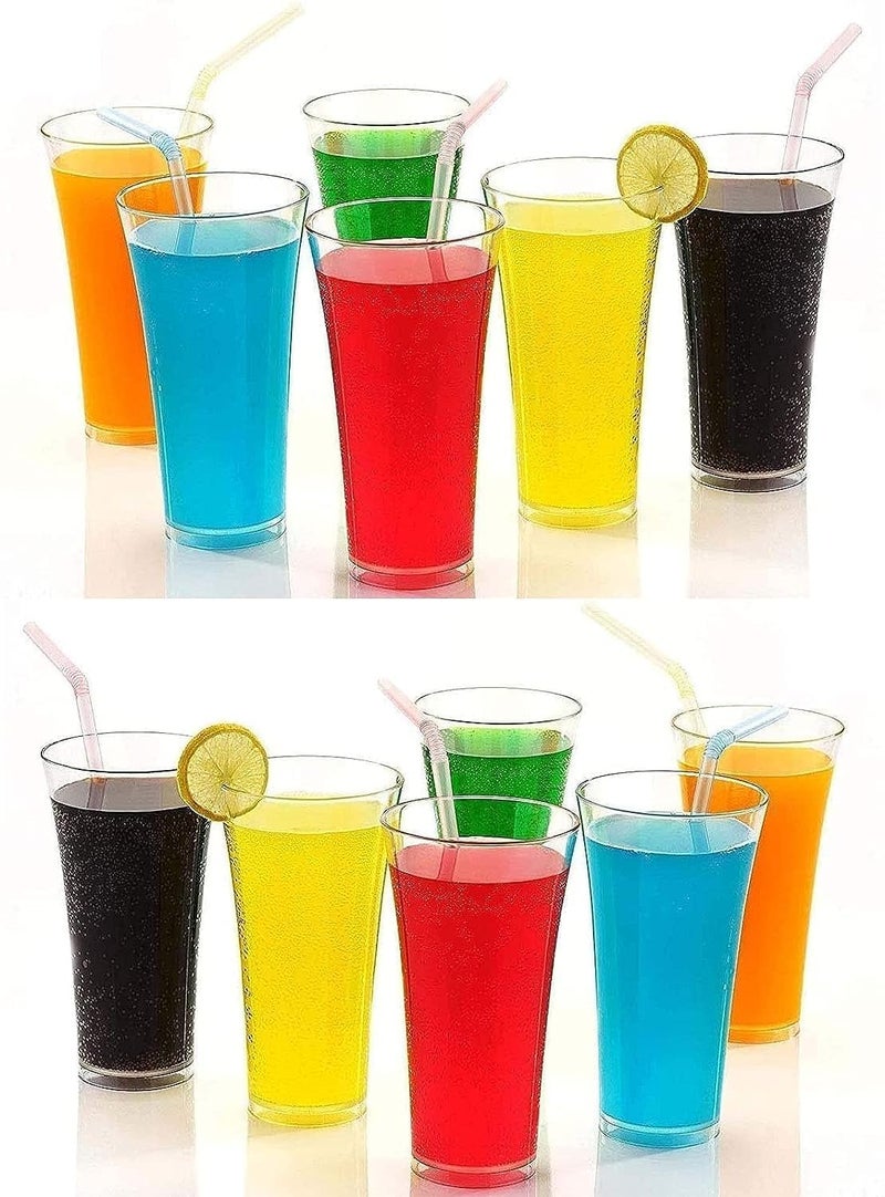 KITDAO Beverage Plastic Transparent Water Glass Set ABS Poly Carbonate UnbreakableClear Plastic GlassPlastic Design Stylish GlassJuice GlassBeer GlassWine - Image 1