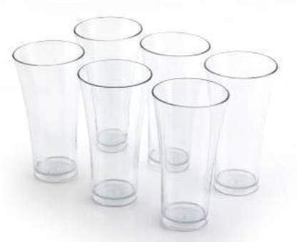 KITDAO Beverage Plastic Transparent Water Glass Set ABS Poly Carbonate UnbreakableClear Plastic GlassPlastic Design Stylish GlassJuice GlassBeer GlassWine - Image 5