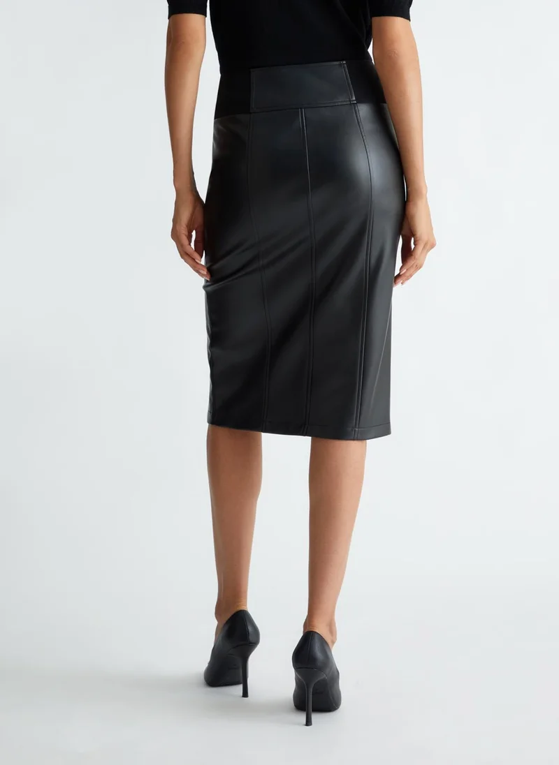 Liu Jo Coated fabric skirt