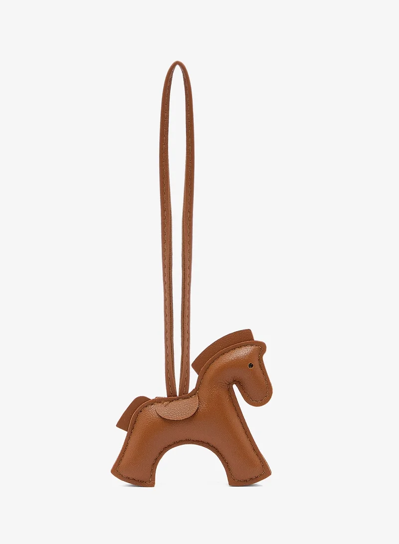 Ginger Horse Shaped Bag Charm