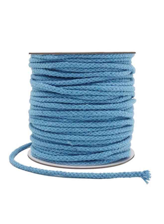Tenn Well Braided Cotton Cord 165 Feet 5Mm Wide Macrame Cotton Rope For Plant Hangers Wall Hangings Dream Catchers Diy Crafts (Blue) - Image 1