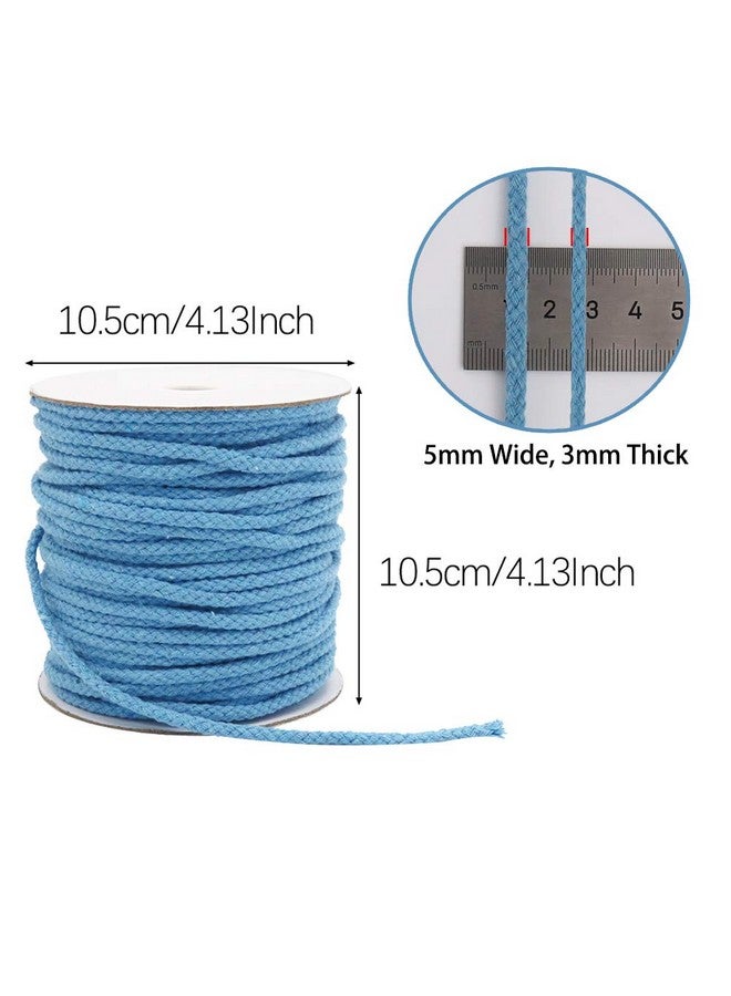 Tenn Well Braided Cotton Cord 165 Feet 5Mm Wide Macrame Cotton Rope For Plant Hangers Wall Hangings Dream Catchers Diy Crafts (Blue) - Image 5