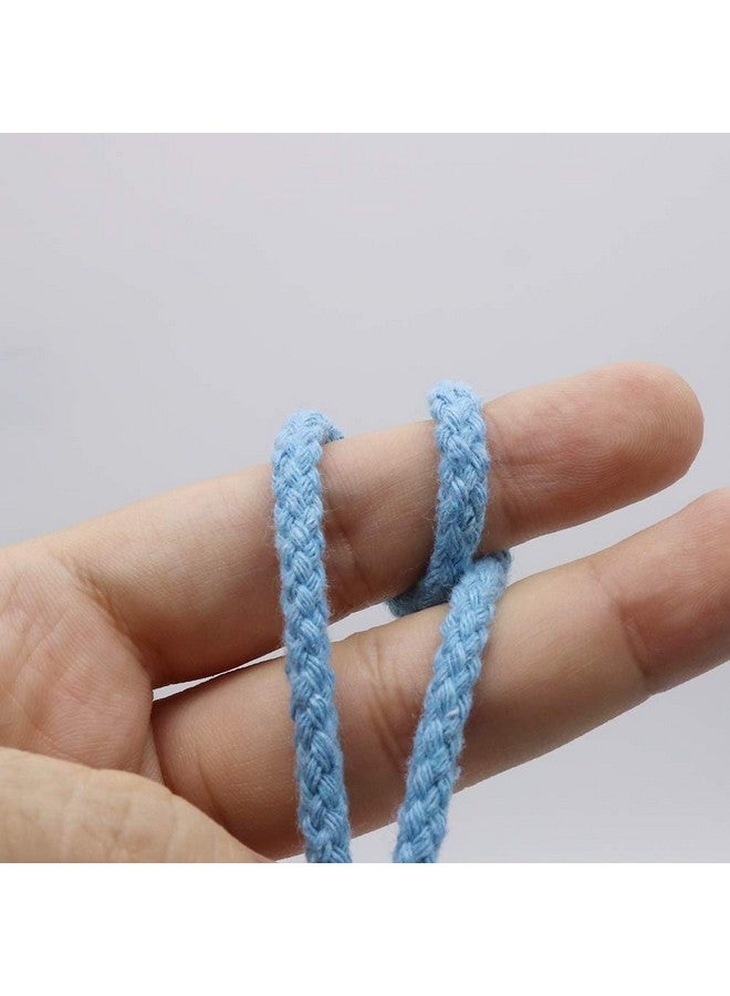 Tenn Well Braided Cotton Cord 165 Feet 5Mm Wide Macrame Cotton Rope For Plant Hangers Wall Hangings Dream Catchers Diy Crafts (Blue) - Image 4