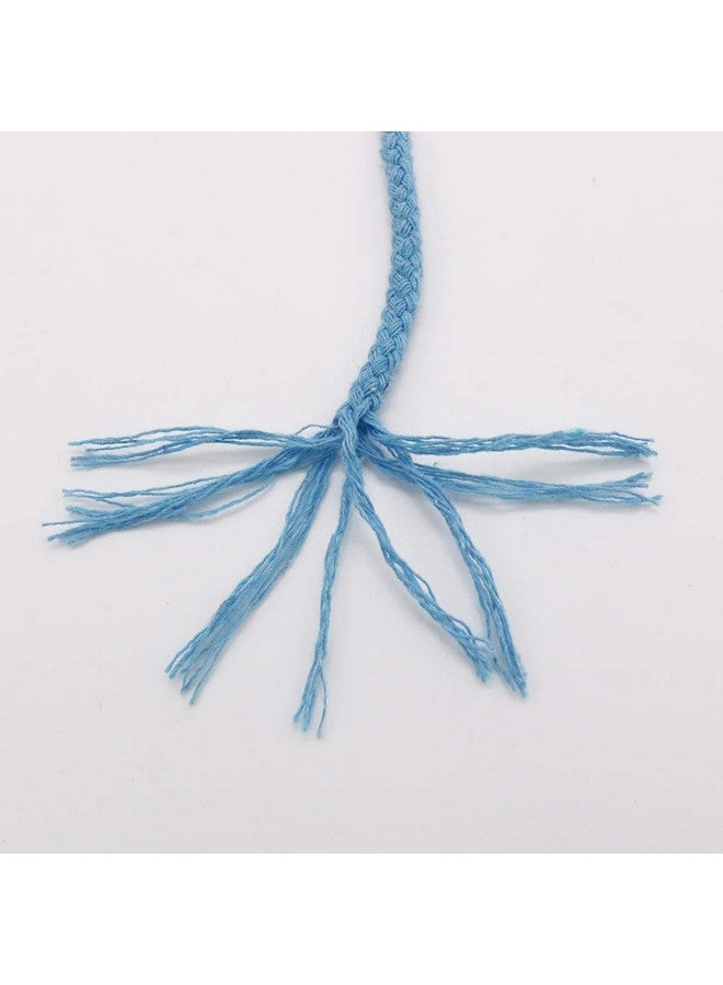 Tenn Well Braided Cotton Cord 165 Feet 5Mm Wide Macrame Cotton Rope For Plant Hangers Wall Hangings Dream Catchers Diy Crafts (Blue) - Image 3