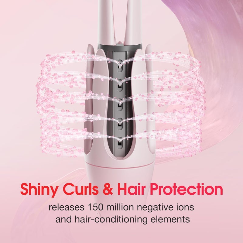 Lena Rotating Curling Iron 1 Inch- Lena Z4 Automatic Curling Wand With Anti-Scald & Versatile Hair Protection  Titanium Coating  Easy-To-Use Design For Long-Lasting Shiny Curls  Dual Voltage - Image 3